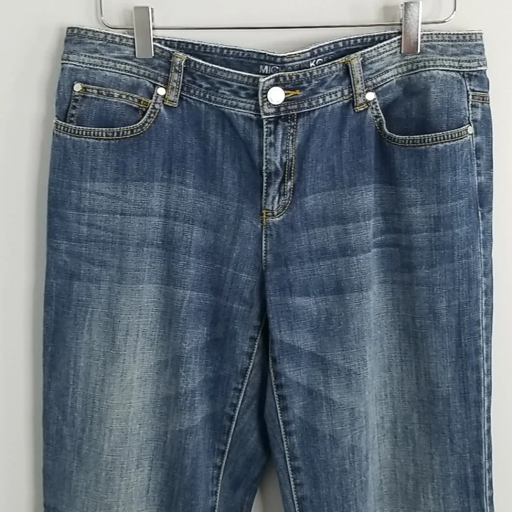 Michael Kors 100% cotton low rise jeans Straight Leg Size 10